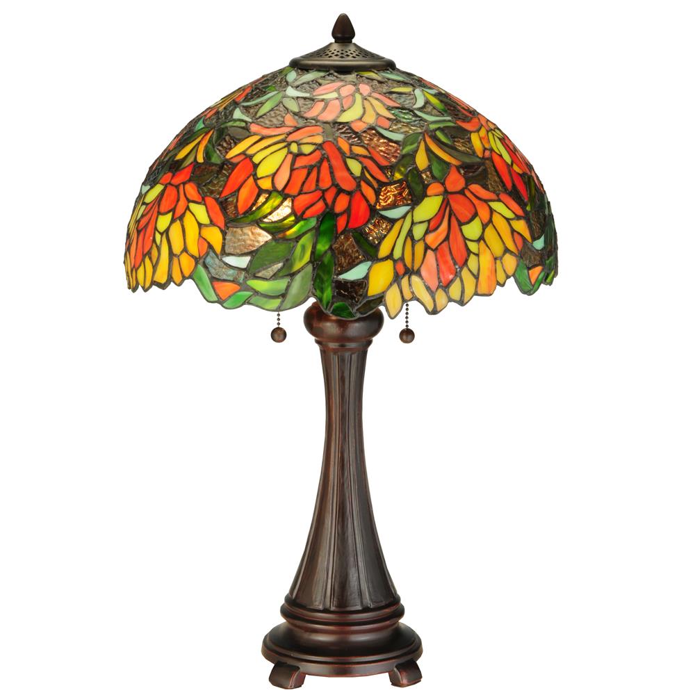 Meyda Tiffany Lighting 138122 25"H Lamella Table Lamp