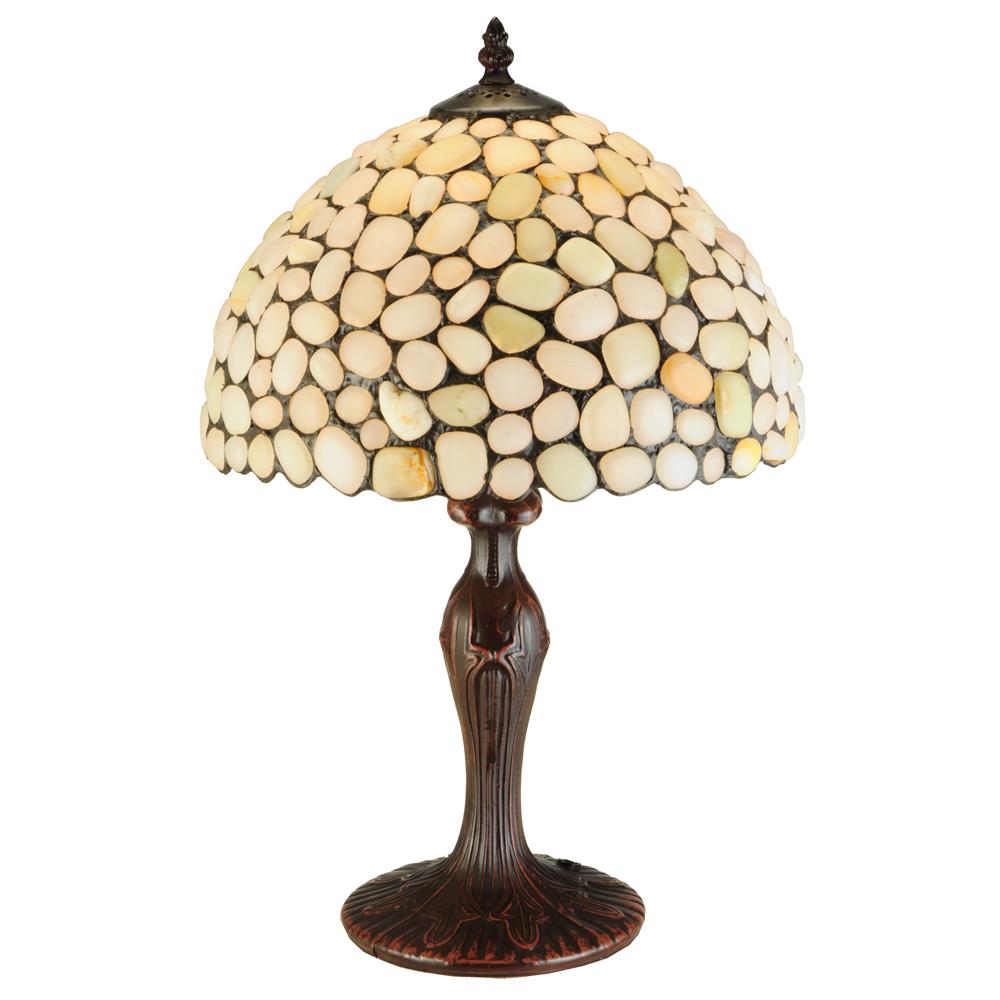 Meyda Tiffany Lighting 138124 19"H Jasper Opal Table Lamp