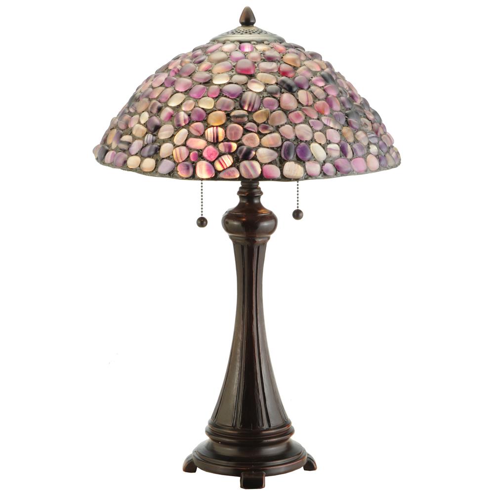 Meyda Tiffany Lighting 138125 25"H Jasper Purple Table Lamp