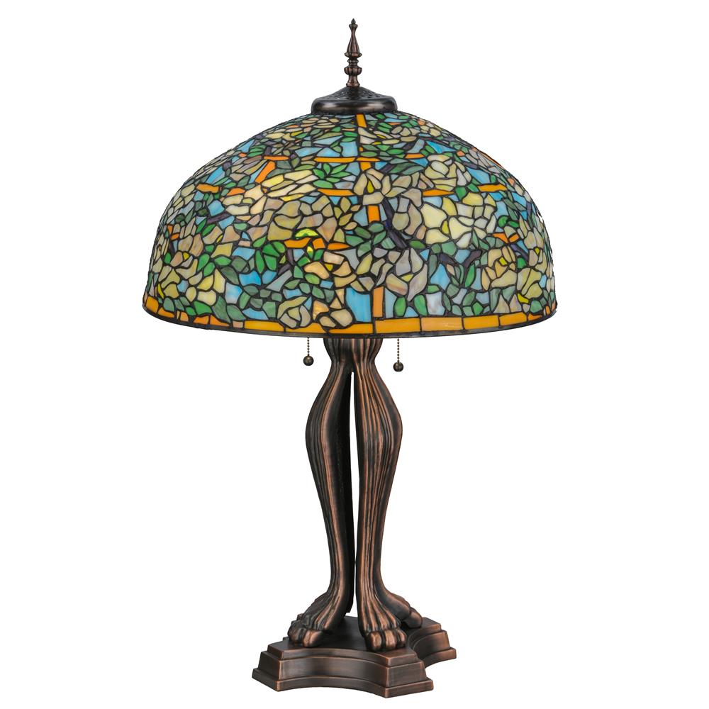 Meyda Lighting 139419 35.5"H Labernum Trellis Table Lamp