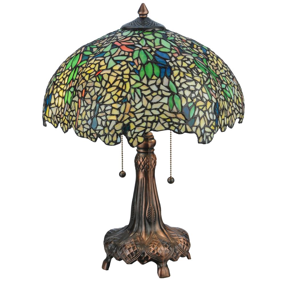 Meyda Lighting 139607 21.5"H Tiffany Laburnum Table Lamp