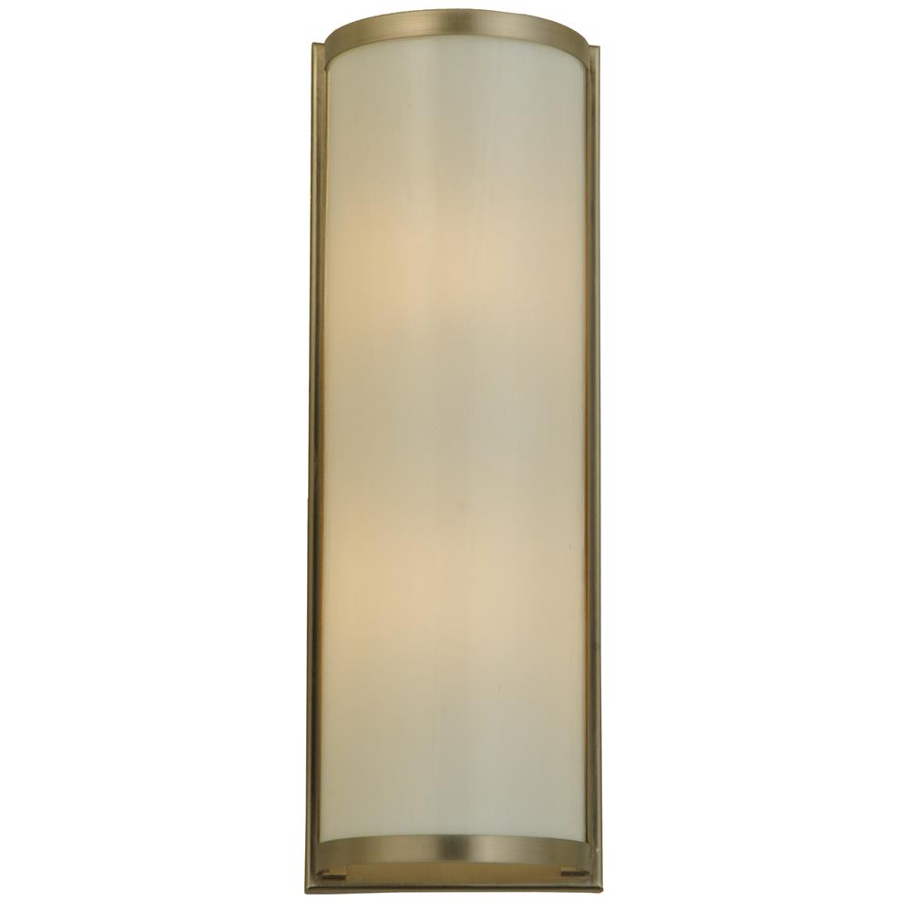 Meyda Tiffany Lighting 139938 5.5"W Half Cylinder White Wall Sconce