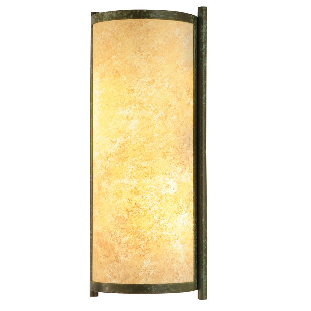 Meyda Tiffany Lighting 139943 7"W Cilindro Palomino Wall Sconce