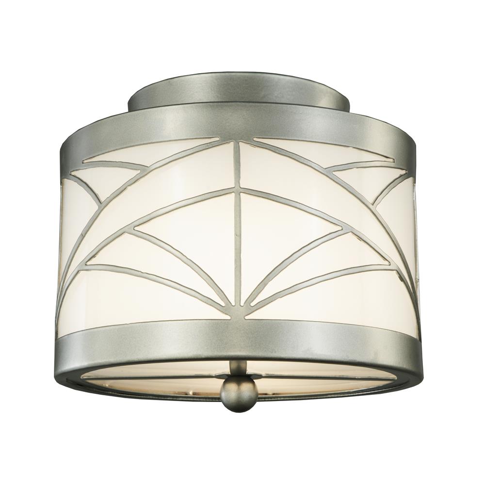 Meyda Tiffany Lighting 140084 9.35"W Cilindro Deco Flushmount