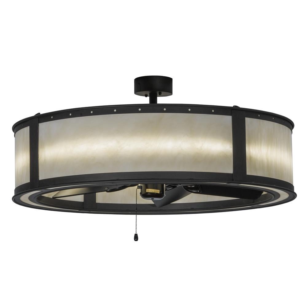 Meyda Lighting 143992 36.5"W Smythe Craftsman Acrylic LED Chandel-Air
