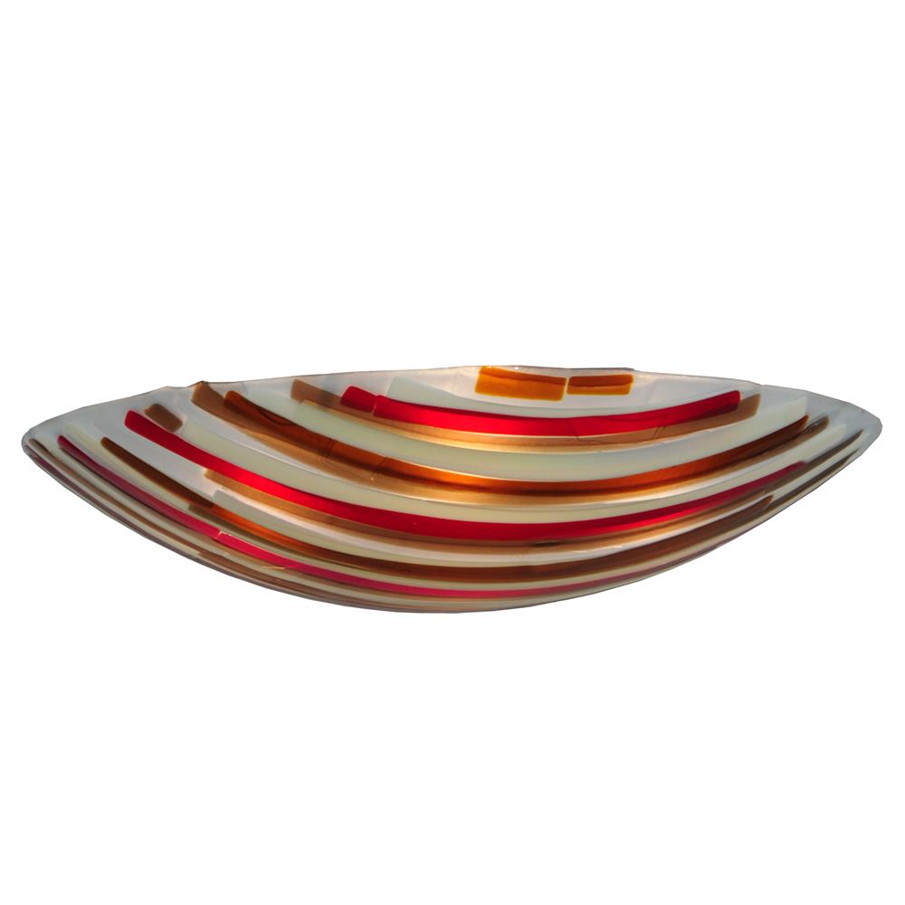 Meyda Tiffany Lighting 144398 30"W Marina Fused Glass Bowl