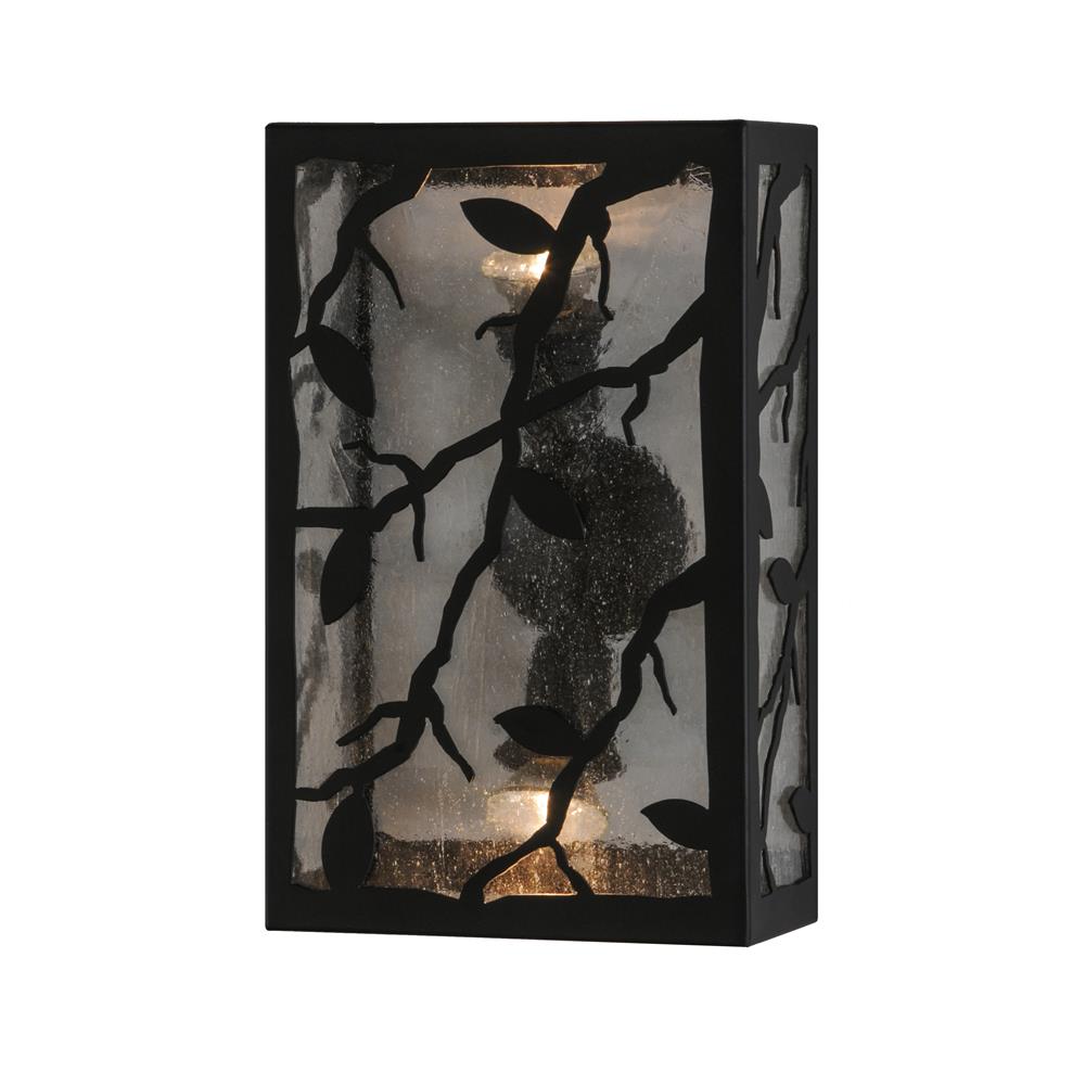 Meyda Lighting 145124 10"W Branches with Leaves Wall Sconce