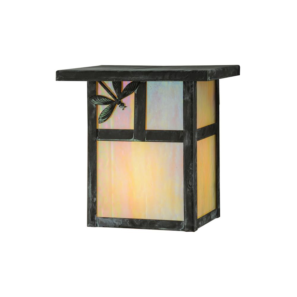 Meyda Lighting 146705 6.5"W Hyde Park T Mission Dragonfly Wall Sconce