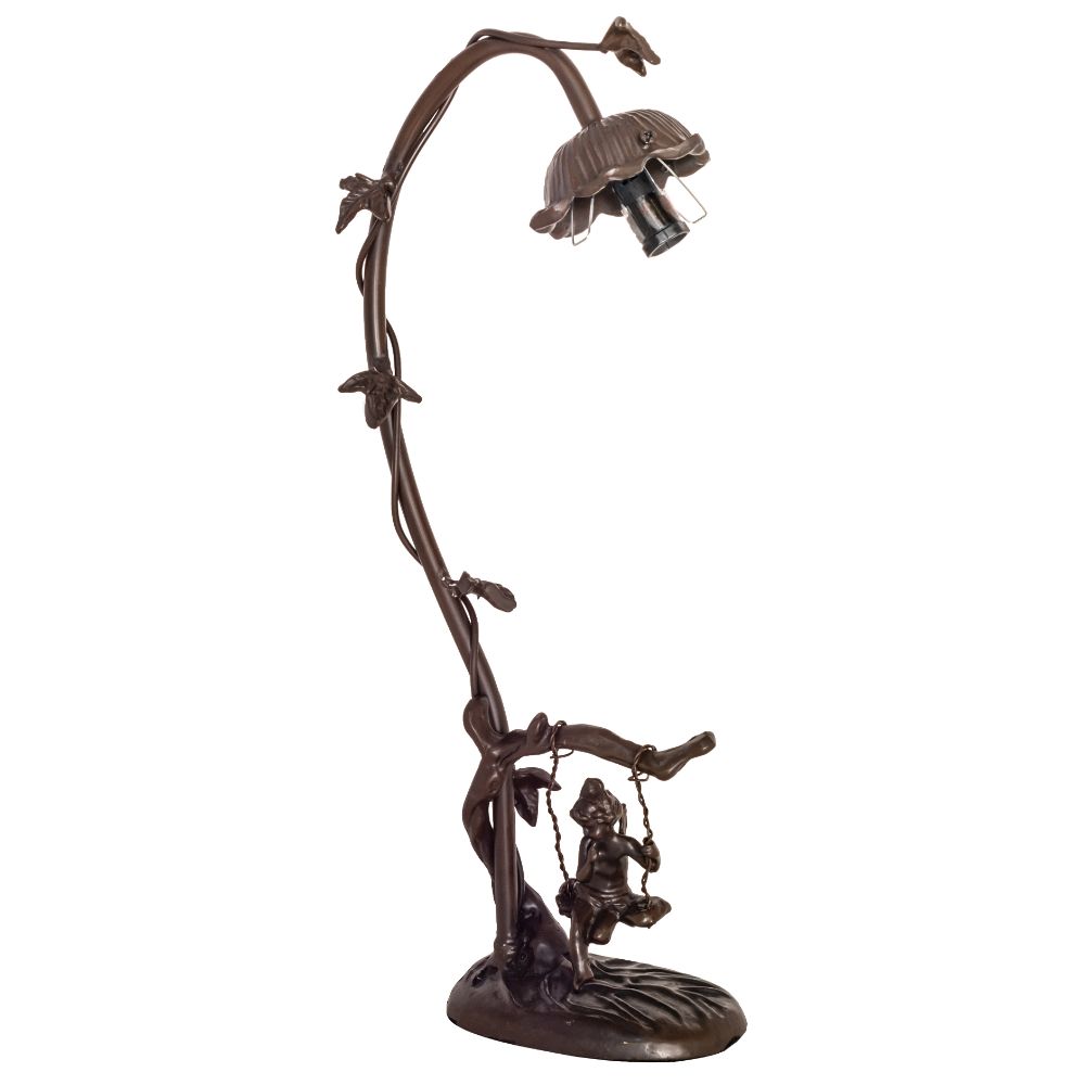 Meyda Lighting 14681 16" High Cherub On Swing Accent Lamp