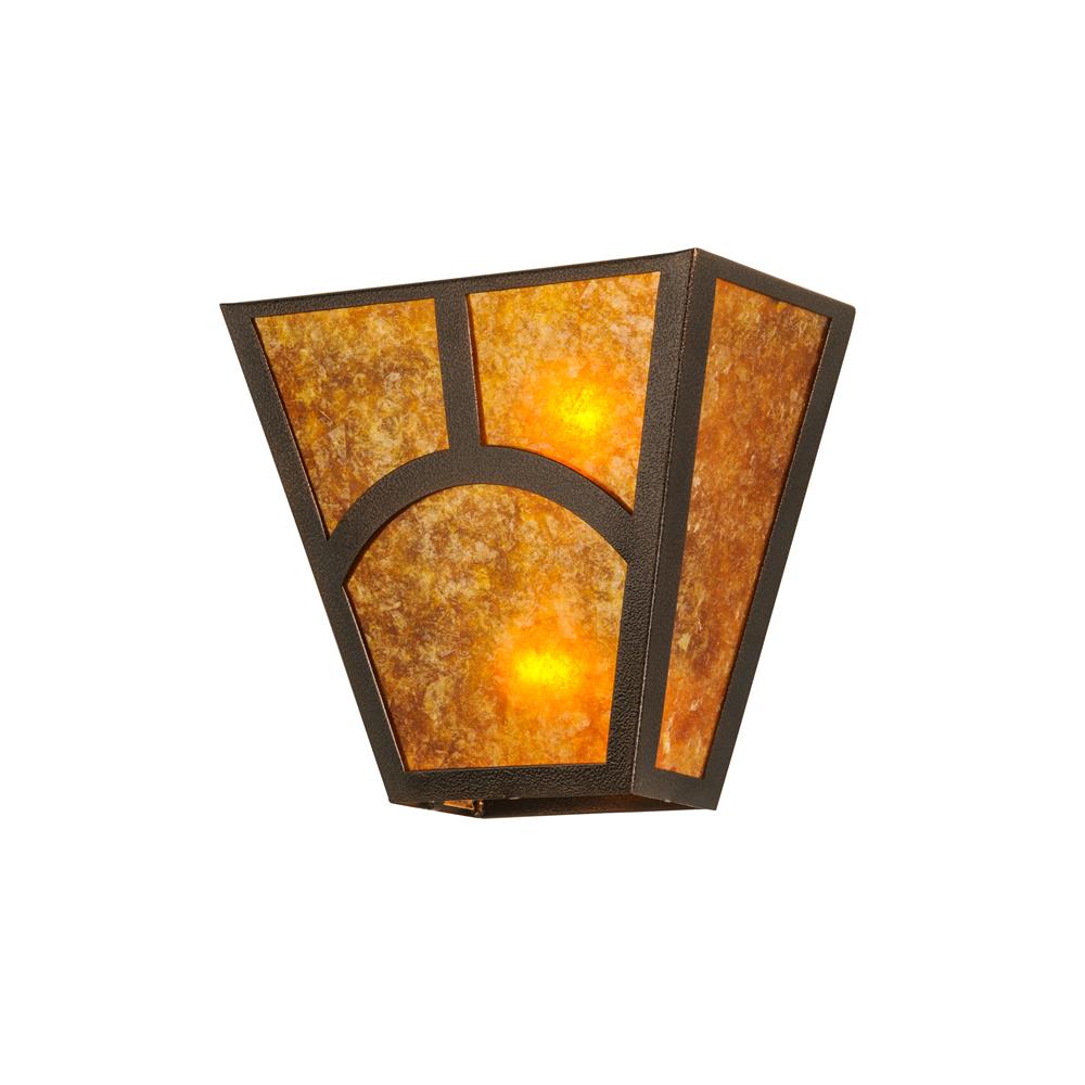 Meyda Lighting 147764 13"W Mission Hill Top Wall Sconce