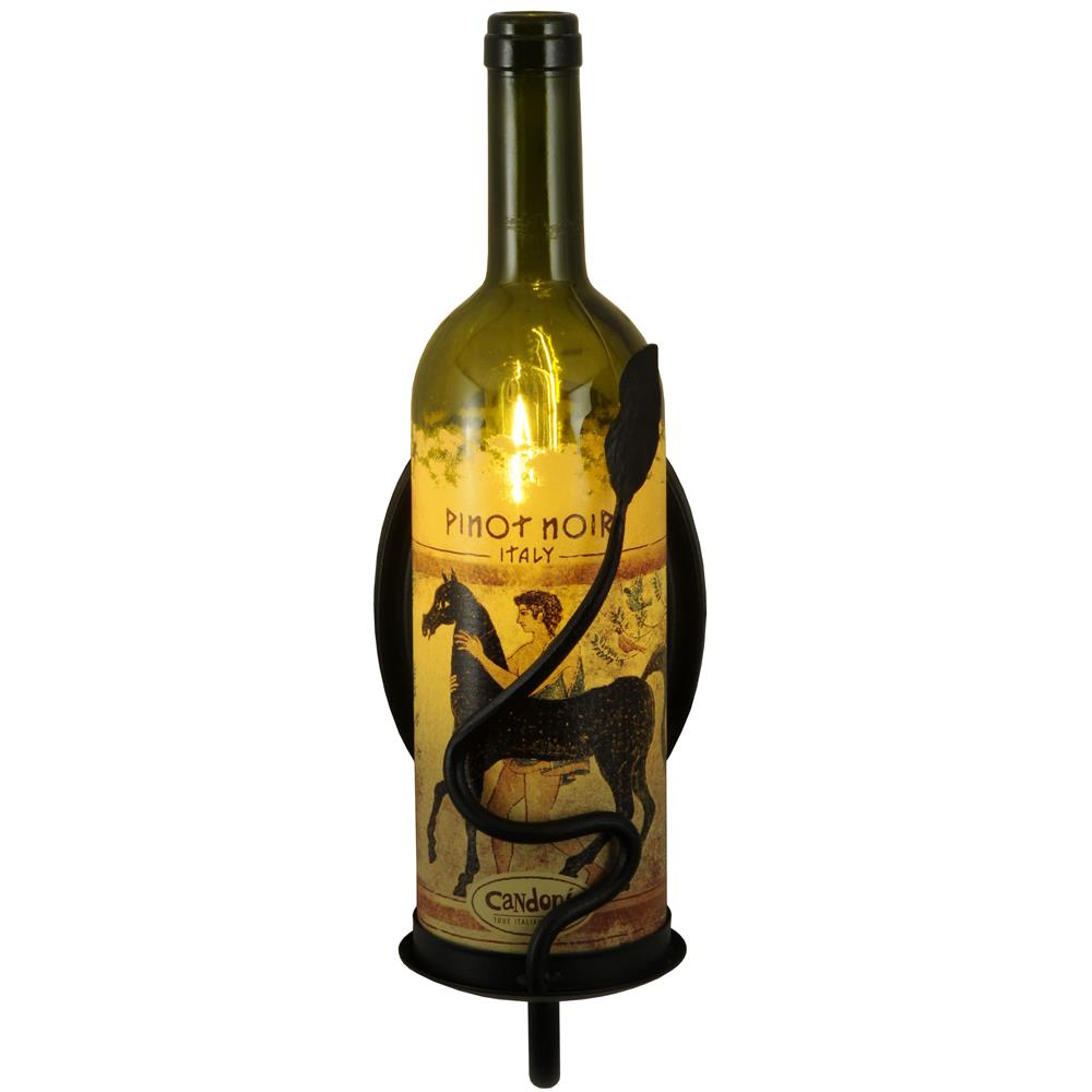 Meyda Lighting 148859 4.5"W Tuscan Vineyard Personalized Wine Bottle Wall Sconce