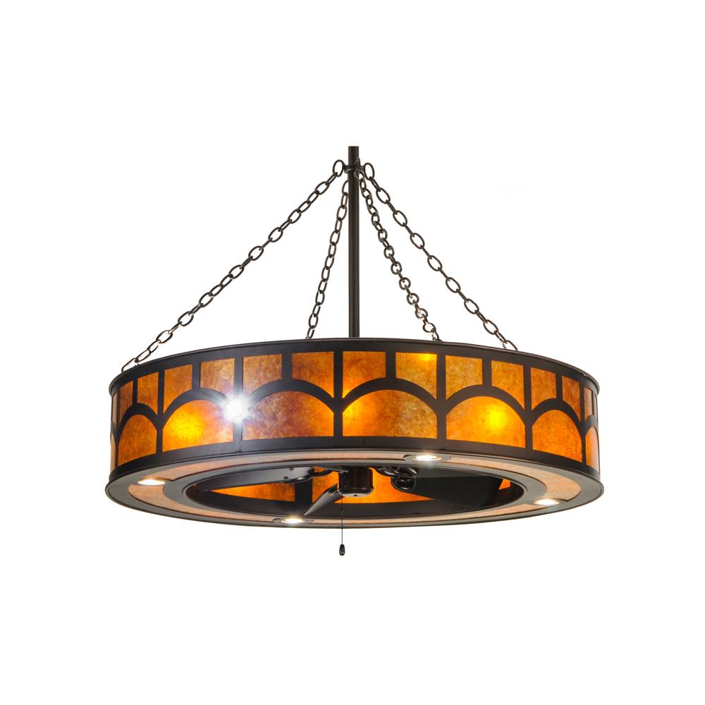 Meyda Lighting 148947 44"W Mission Hill Top W/Up and Downlights and LED Spotlight Chandel-Air