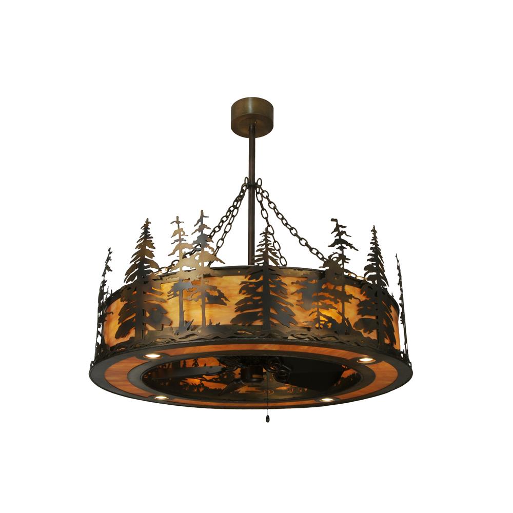 Meyda Lighting 150260 44.5"W Tall Pines W/Up and Downlights Chandel-Air