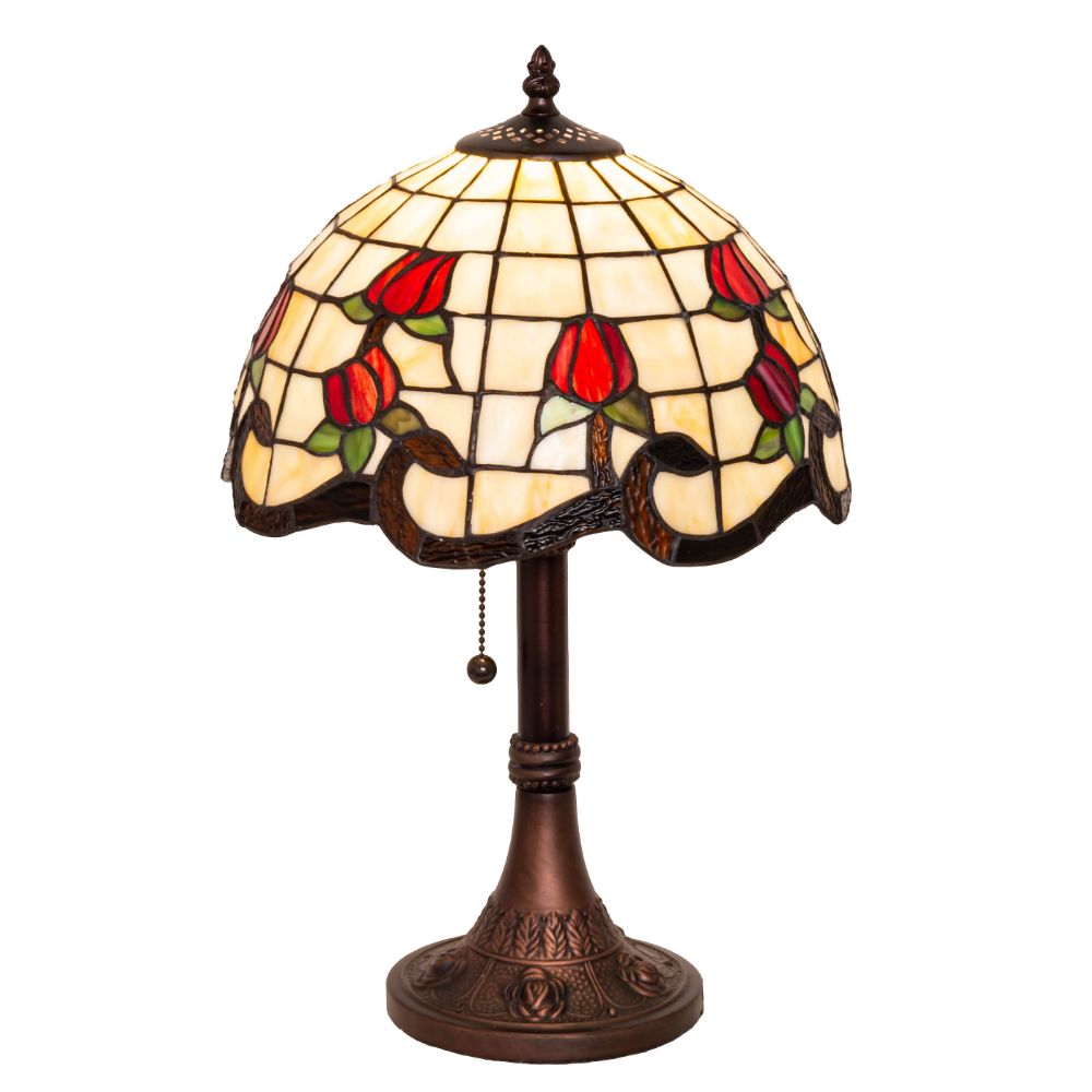 Meyda Lighting 151293 19" High Roseborder Table Lamp