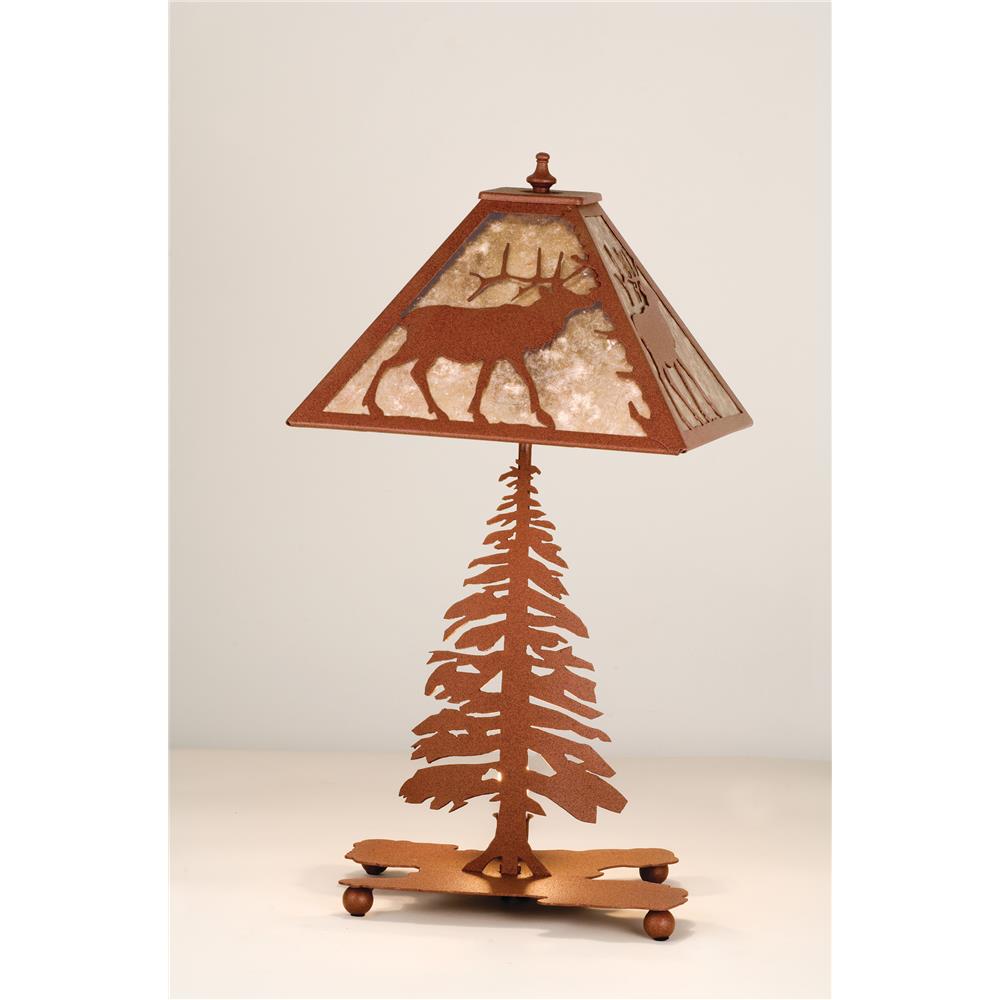 Meyda Tiffany Lighting 15300 21.5"H Lone Elk Table Lamp