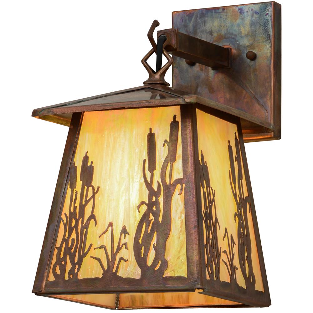 Meyda Lighting 153778 7"W Reeds & Cattails Hanging Wall Sconce