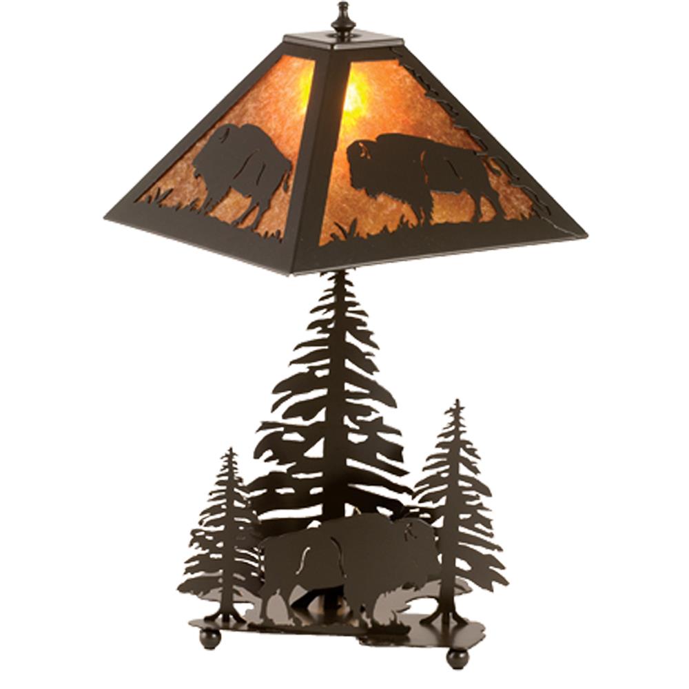 Meyda Tiffany Lighting 15380 21"H Buffalo Table Lamp