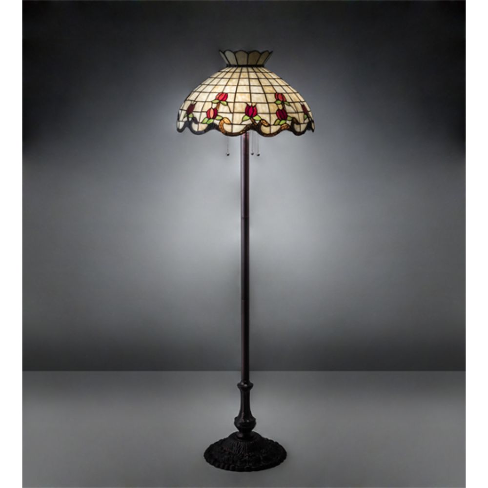 Meyda Lighting 153948 62" High Roseborder Floor Lamp