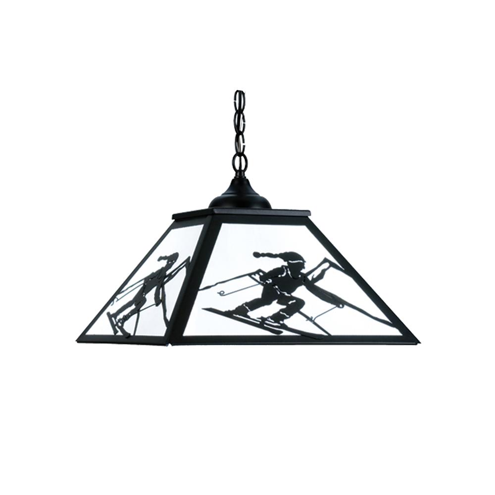 Meyda Tiffany Lighting 15422 16"Sq Skier Pendant