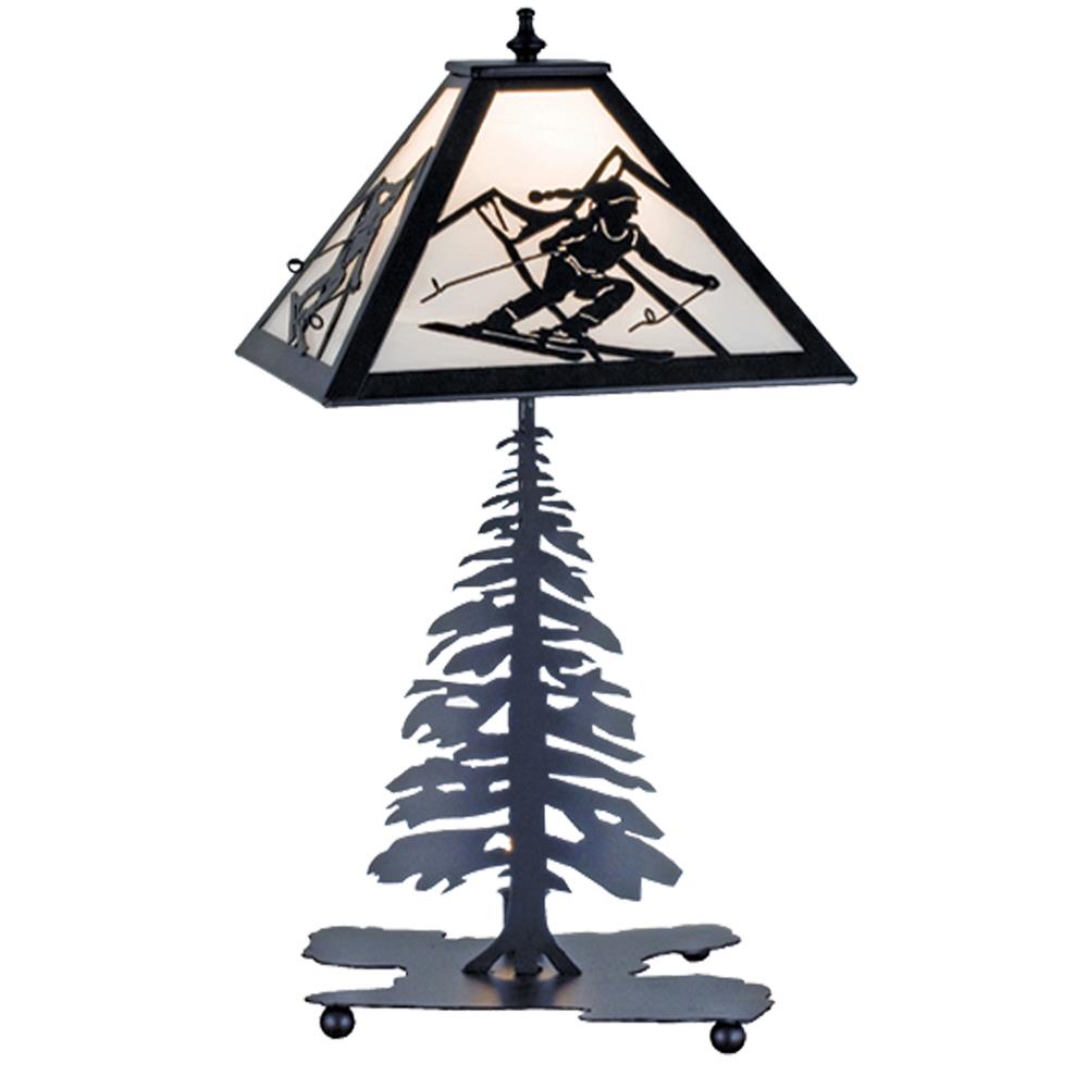 Meyda Tiffany Lighting 15425 21"H Skier Table Lamp