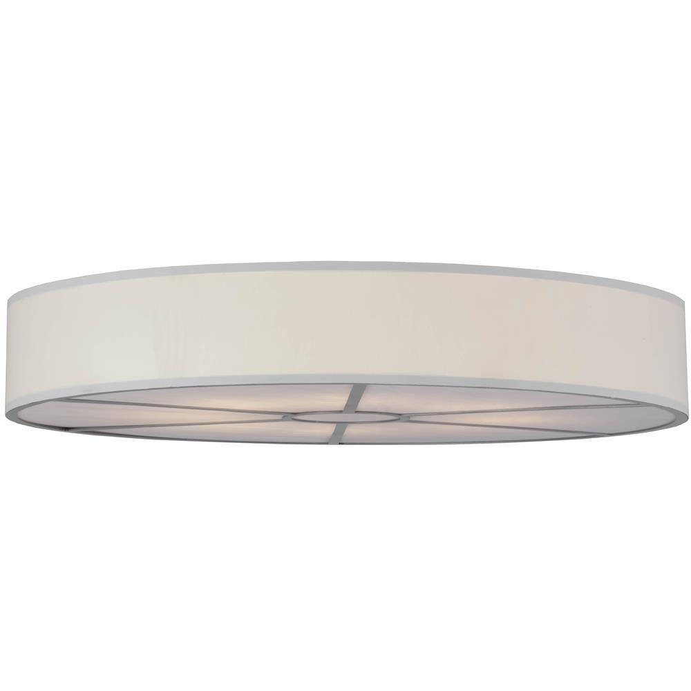 Meyda Lighting 154566 48"W Cilindro White Textrene LED Flushmount