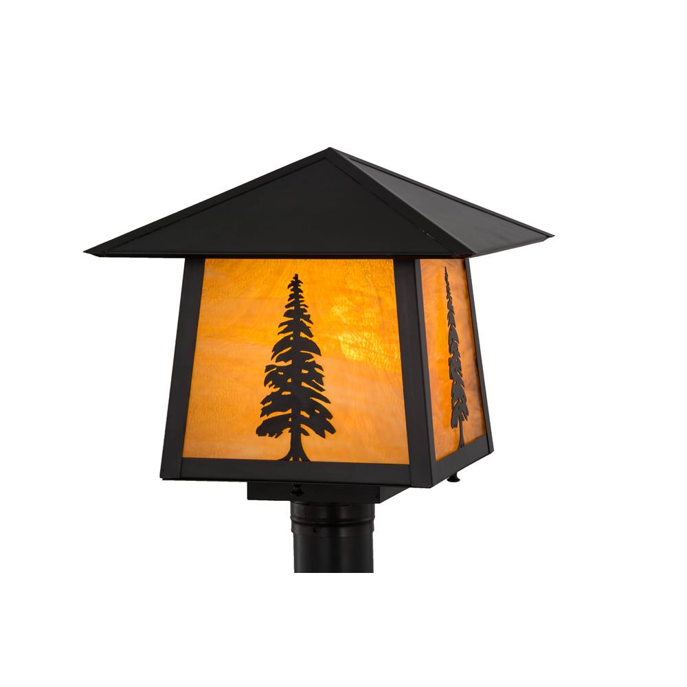 Meyda Lighting 156820 14"Sq Stillwater Tall Pine Post Mount