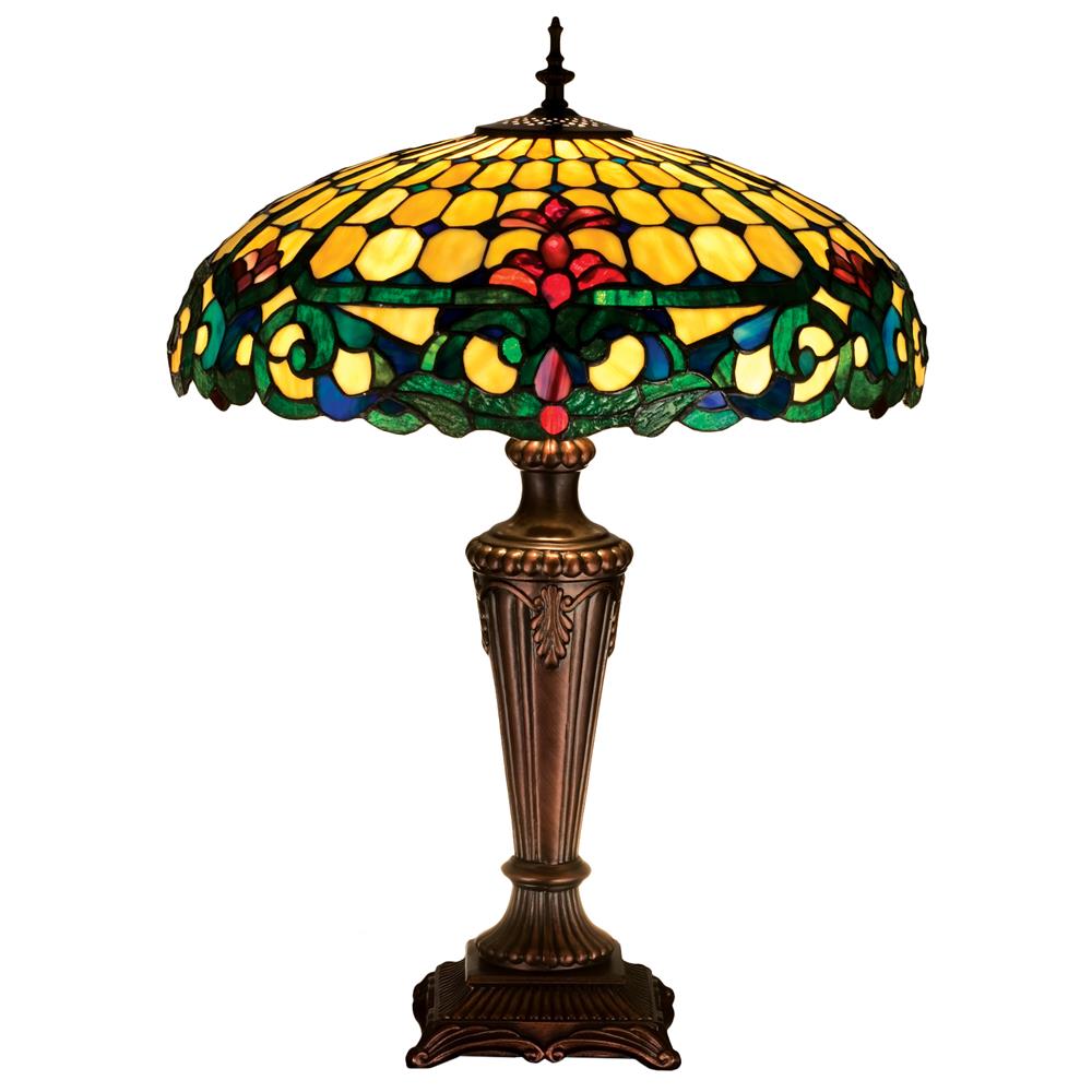 Meyda Tiffany Lighting 15707 25"H Duffner & Kimberly Colonial Table Lamp