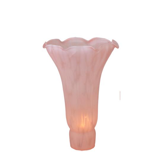 Meyda Lighting 158815 4" Wide X 6" High Lily Shade in Pink