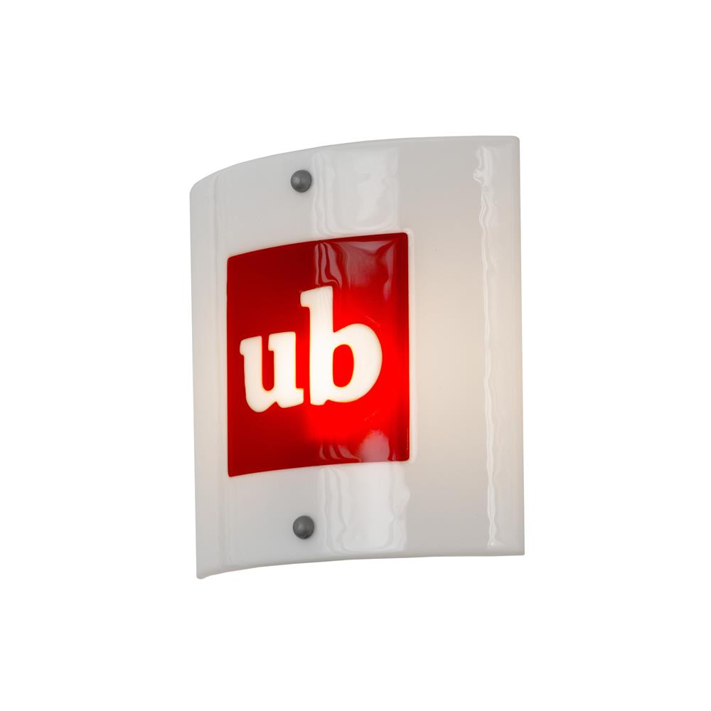 Meyda Lighting 162914 11"Sq Metro Fusion Personalized UB Logo Wall Sconce