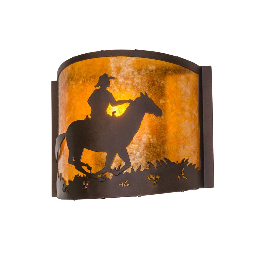 Meyda Lighting 163112 12"W Cowboy Wall Sconce