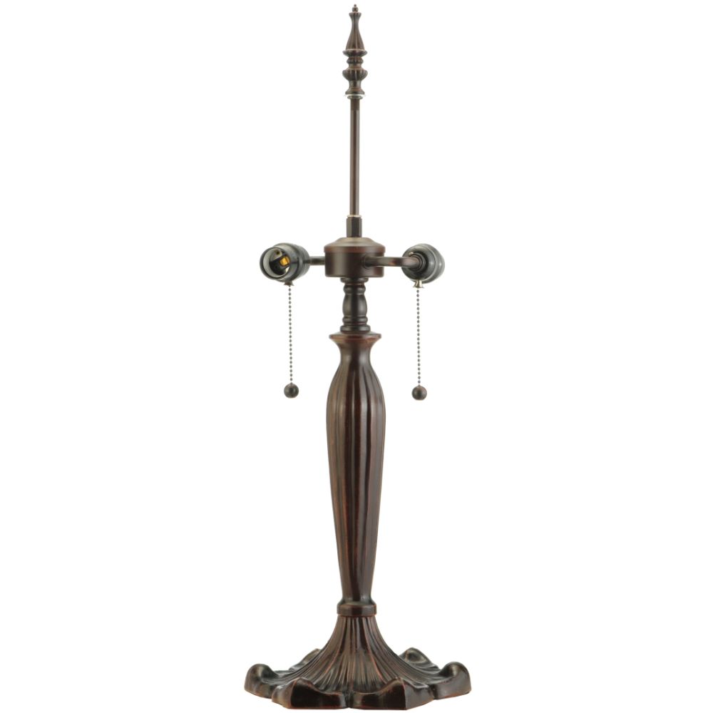 Meyda Lighting 163350 26" High Victorian Table Base In  Mahogany Bronze