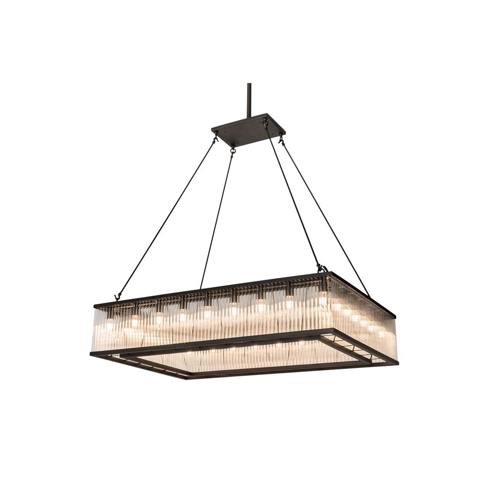 Meyda Lighting 164300 60"l Marquee Oblong Pendant In Oil Rubbed Bronze