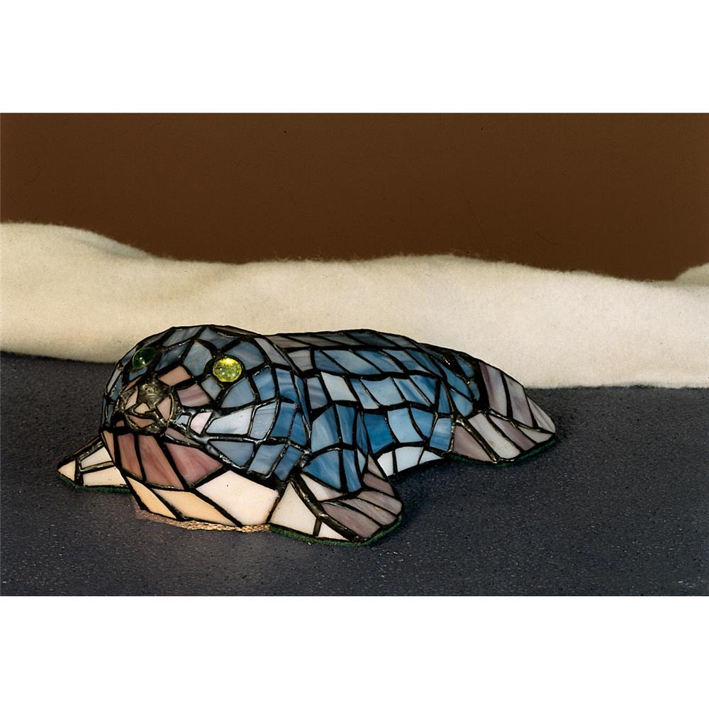 Meyda Tiffany Lighting 16445 3.5"H Tiffany Seal Accent Lamp