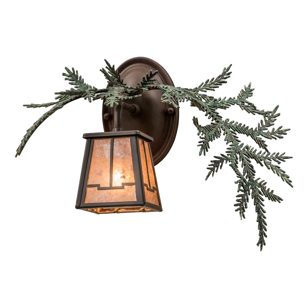 Meyda Lighting 164591 16"W Pine Branch Valley View Right Wall Sconce
