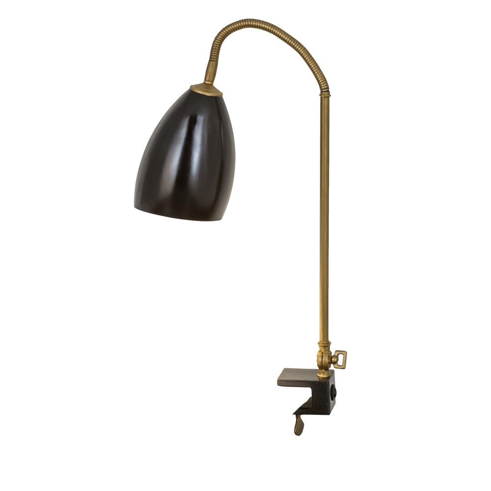 Meyda Lighting 167595 5-17"w Sofisticato Swing Arm Desk Lamp In Gultch Hotel Antique Brass & Black