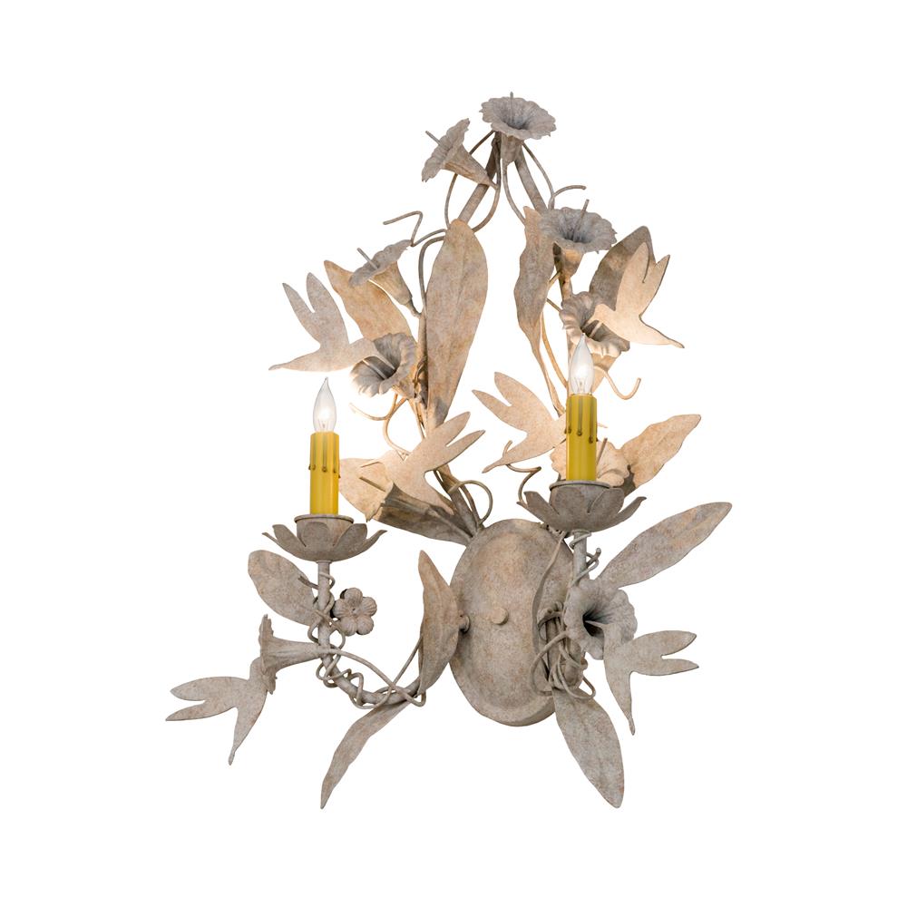 Meyda Lighting 167975 20"w Le Printemps 2 Lt Wall Sconce In Tuscan Ivory