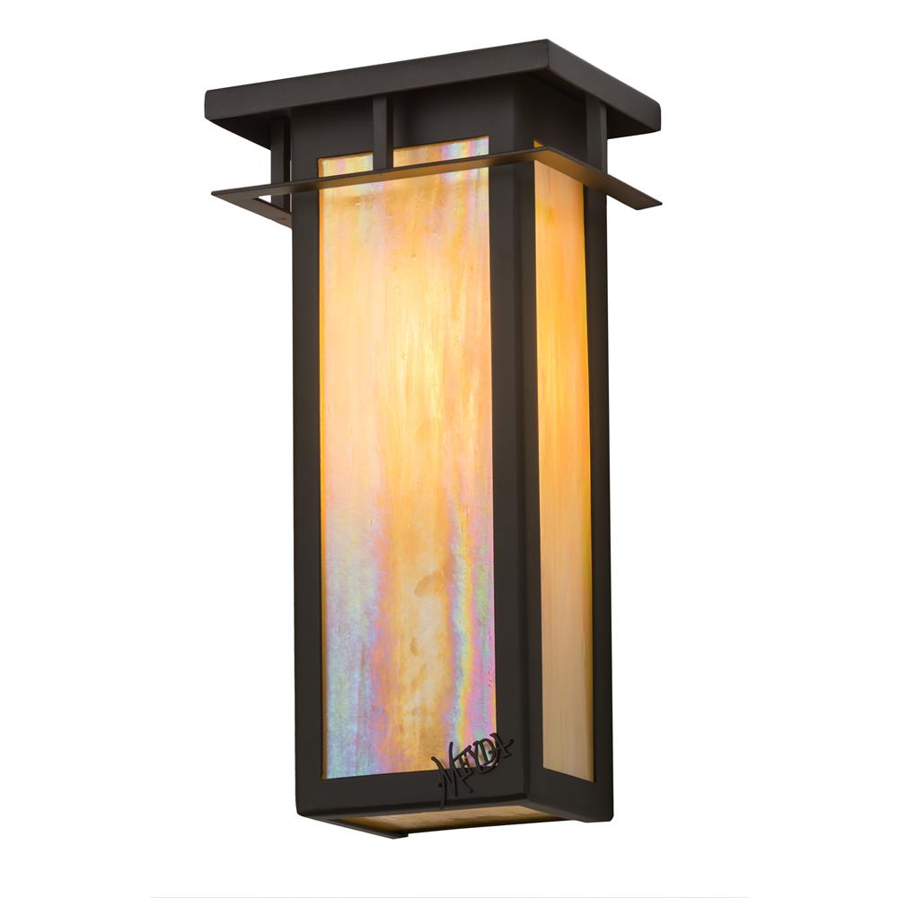 Meyda Lighting 168886 6"w Portico Mission Wall Sconce In Oil Rubbed Bronze/bai