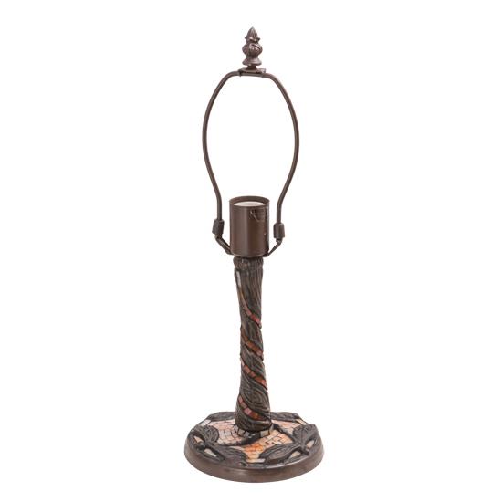 Meyda Lighting 17168 10" High Twisted Fly Table Base in Mahogany Bronze