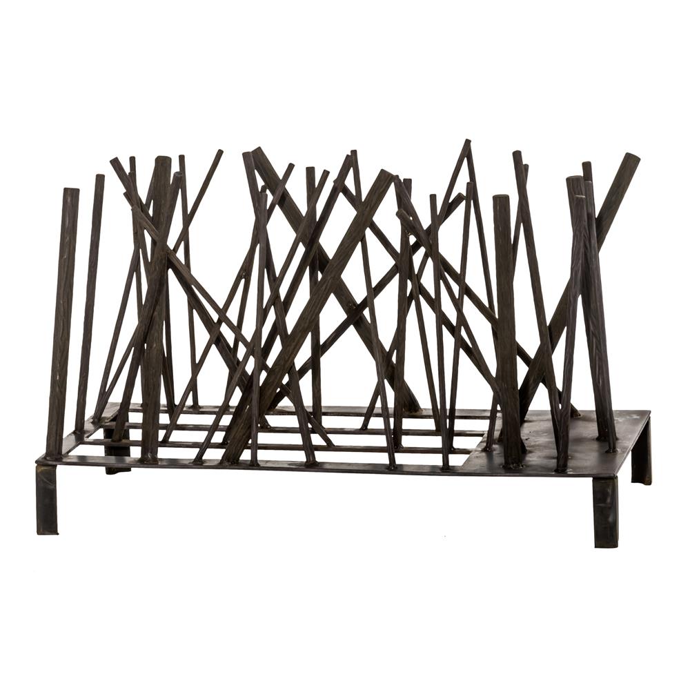 Meyda Lighting 171916 26"w Branches Fireplace Decor In Wrought Iron