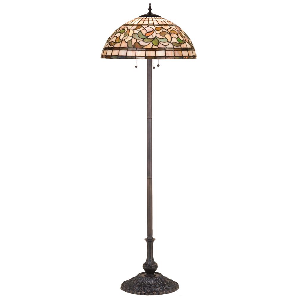 Meyda Tiffany Lighting 17534 63"H Turning Leaf Floor Lamp