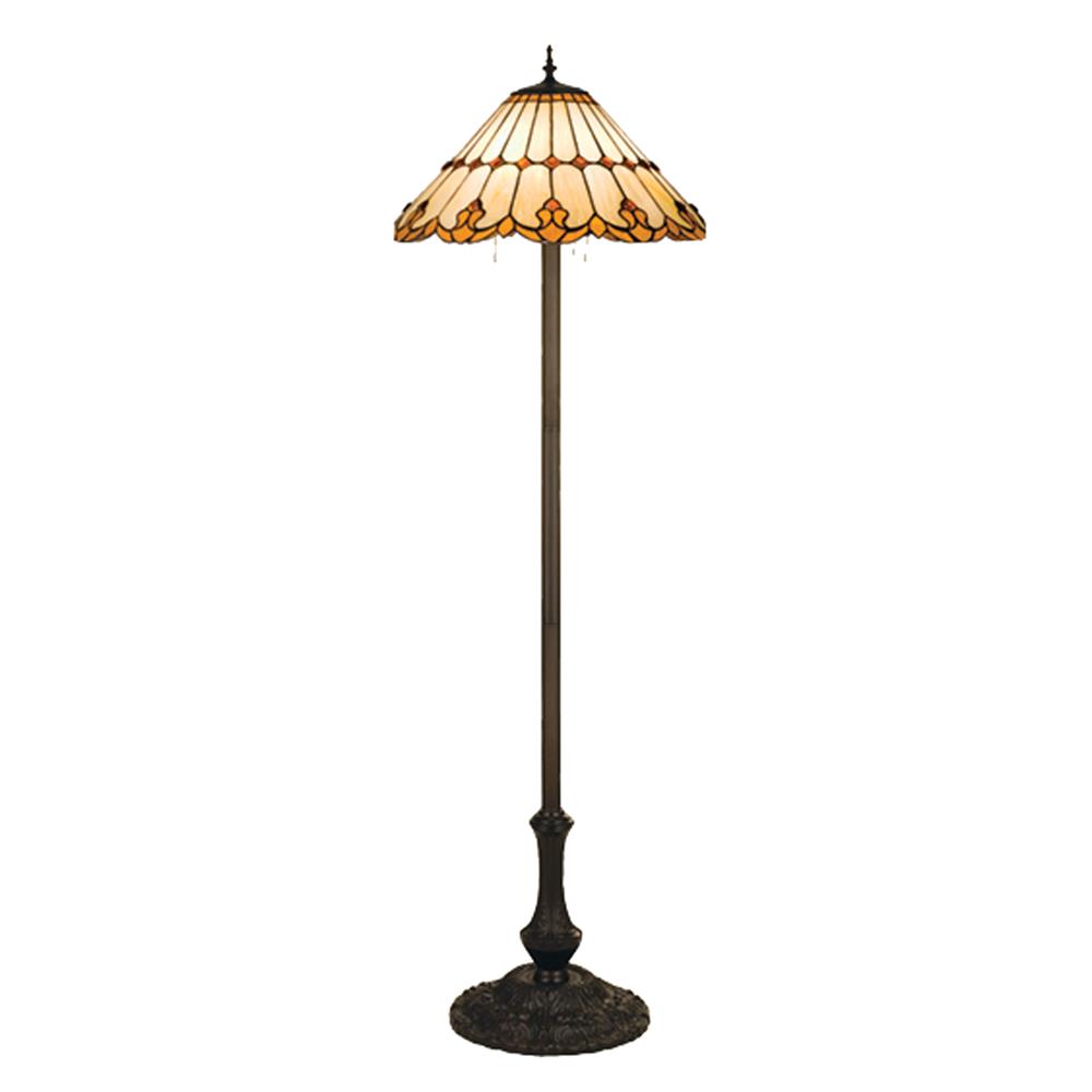 Meyda Tiffany Lighting 17577 63"H Nouveau Cone Floor Lamp