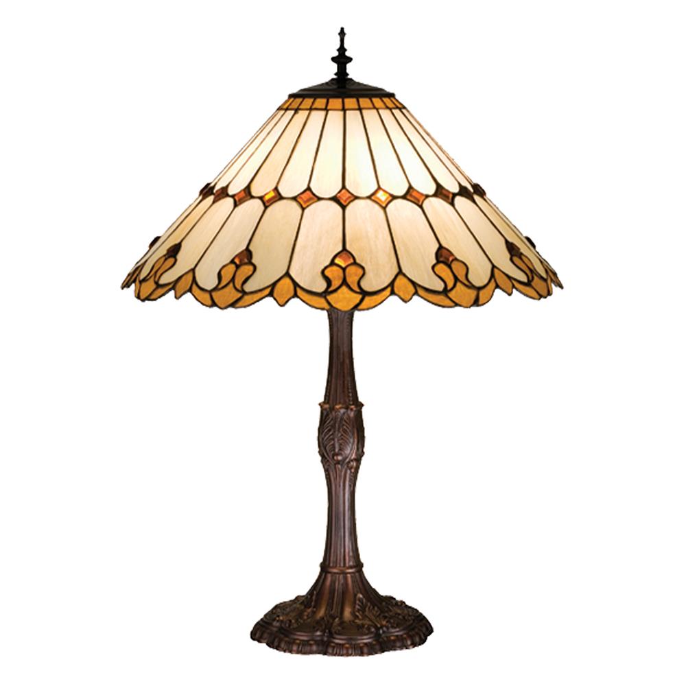 Meyda Tiffany Lighting 17582 28.5"H Nouveau Cone Table Lamp