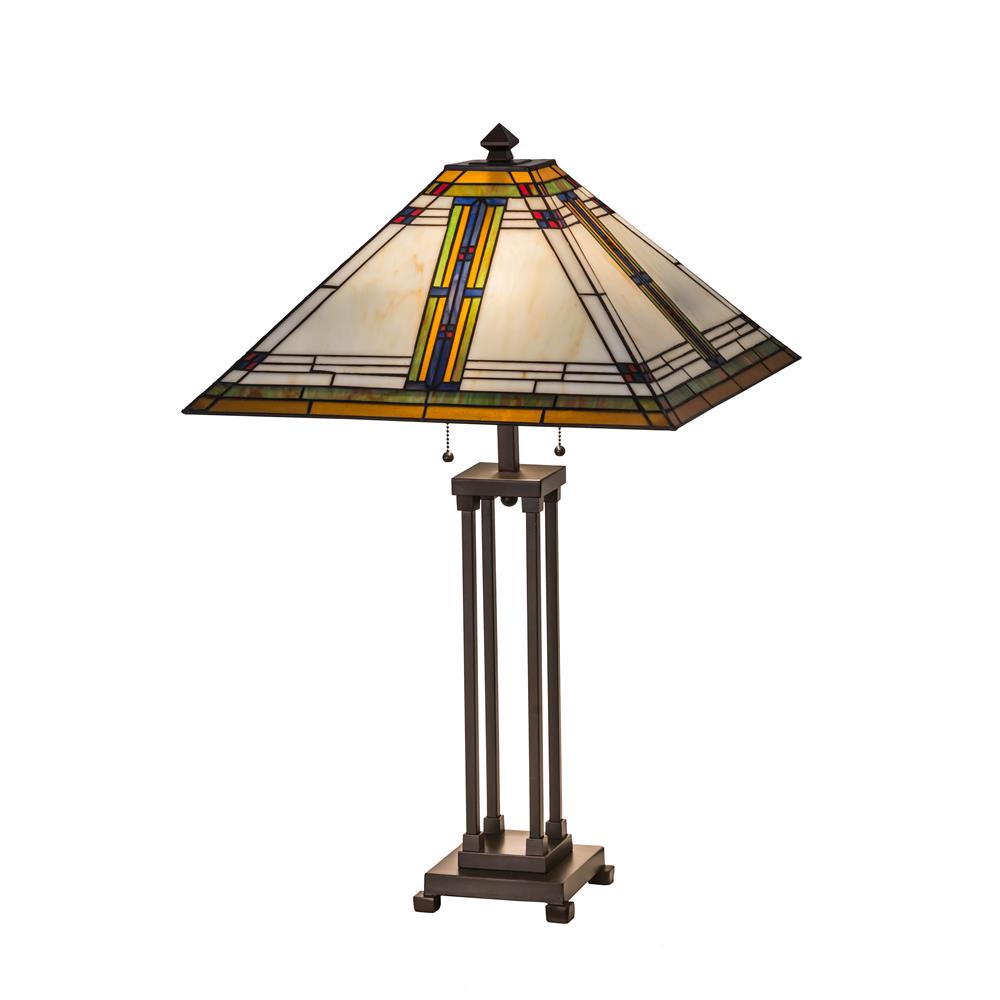Meyda Lighting 177348 32"h Nevada Table Lamp In M/b