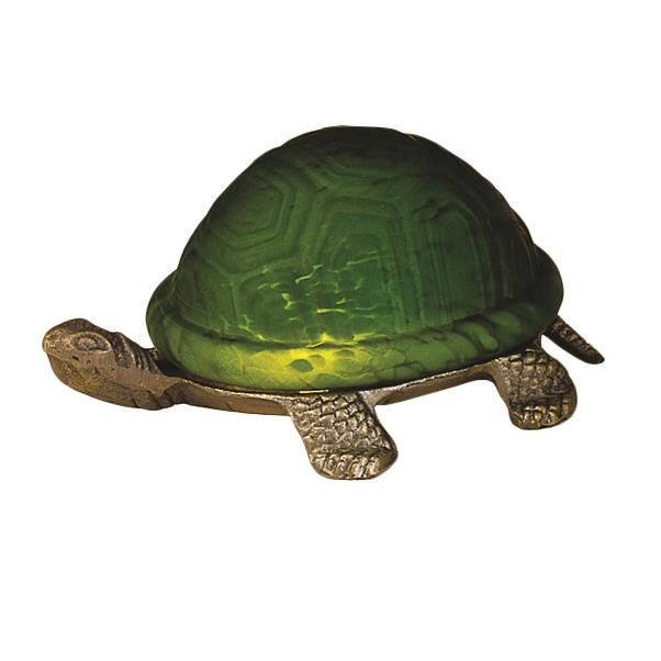Meyda Tiffany Lighting 18006 4"H Turtle Art Glass Accent Lamp