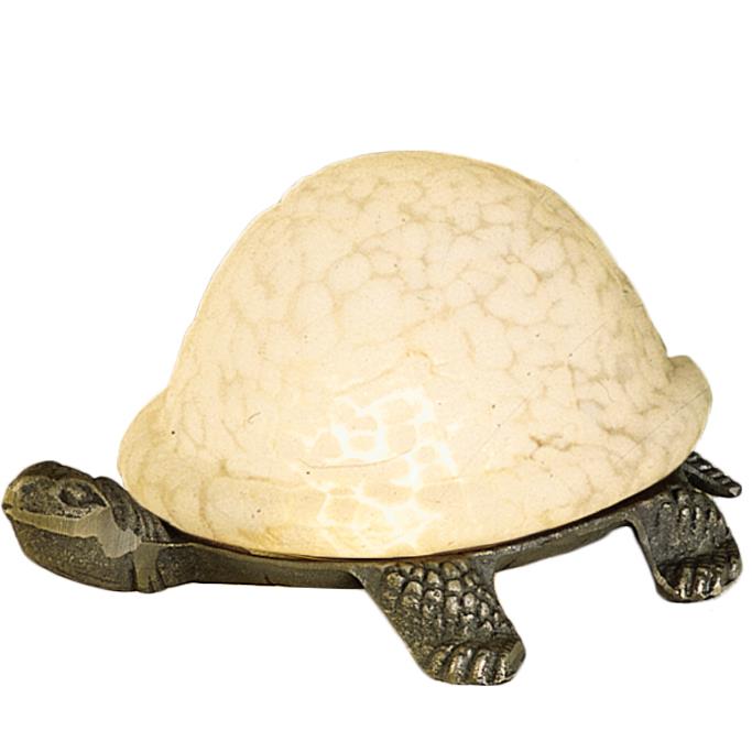 Meyda Tiffany Lighting 18007 4"H Turtle Art Glass Accent Lamp