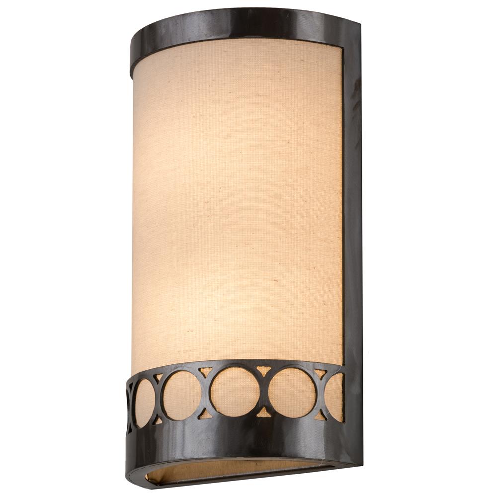 Meyda Lighting 181532 8"w Cilindro Prime Wall Sconce In Satin Clear (3satcl)