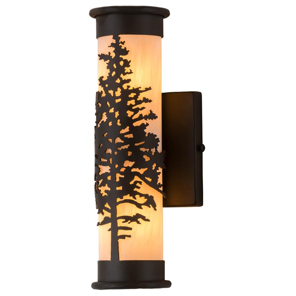 Meyda Lighting 181591 5"w Tamarack Wall Sconce In Oil Rubbed Bronze Alabaster Acrylic Sb Out