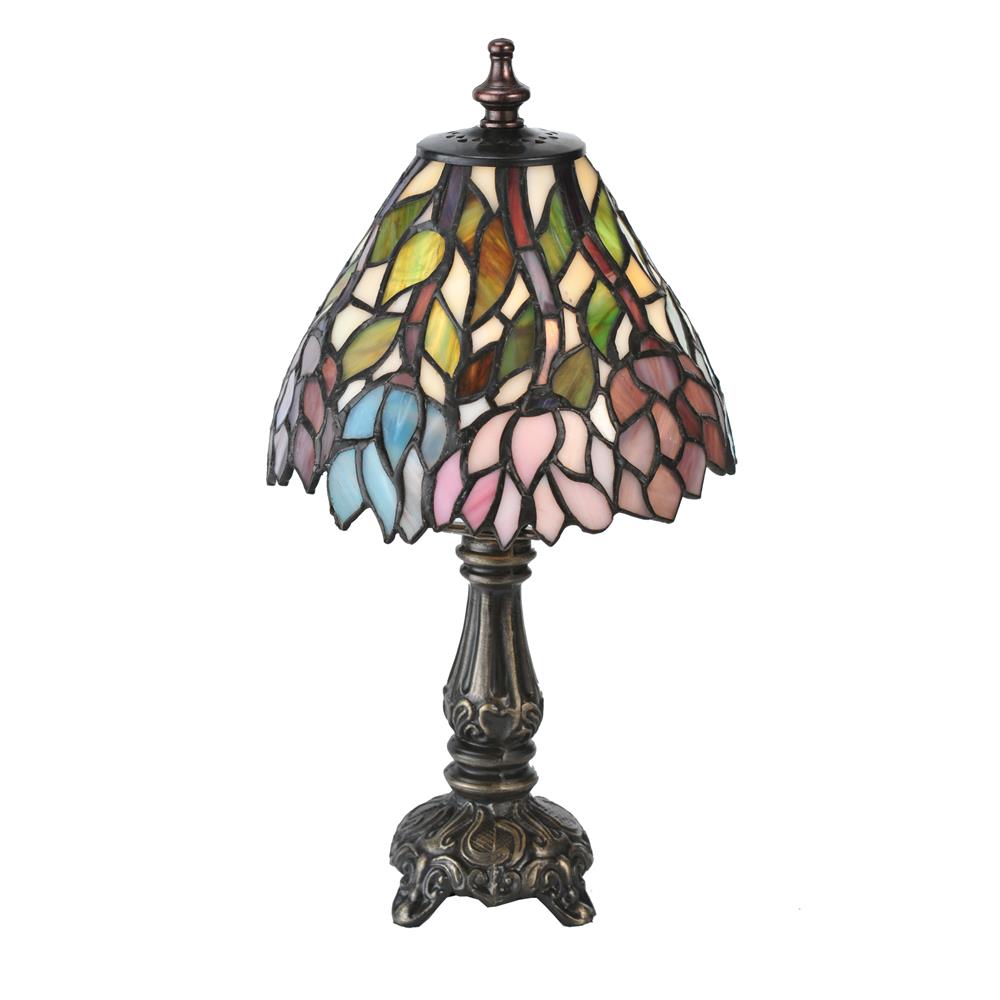 Meyda Tiffany Lighting 18520 13"H Wisteria Mini Lamp