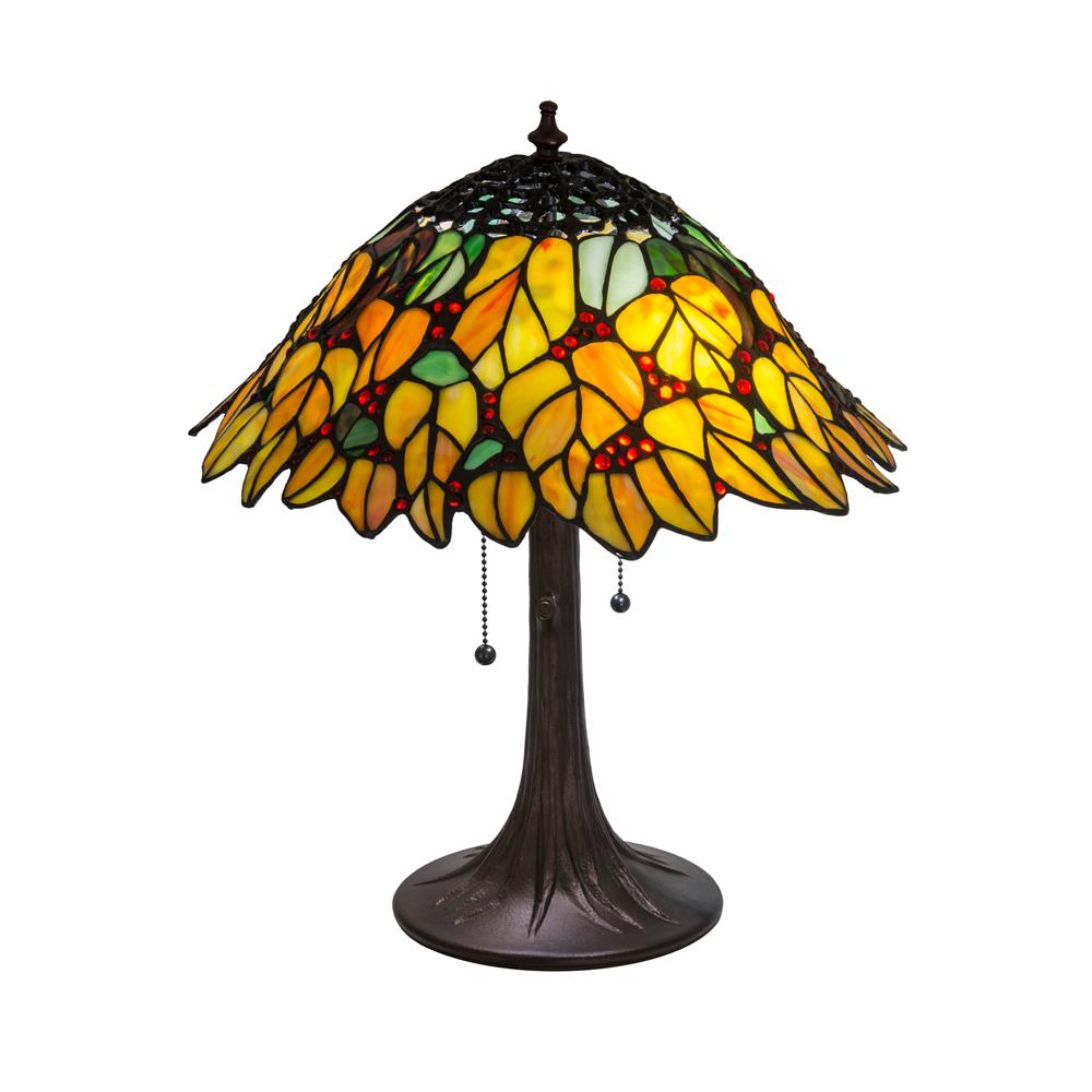 Meyda Lighting 185544 18"h Follaje Table Lamp