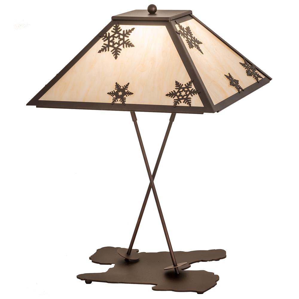 Meyda Lighting 188530 28"H Snowflake Table Lamp
